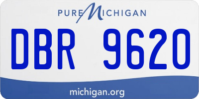 MI license plate DBR9620