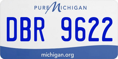 MI license plate DBR9622