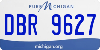 MI license plate DBR9627