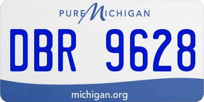 MI license plate DBR9628