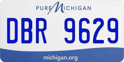 MI license plate DBR9629