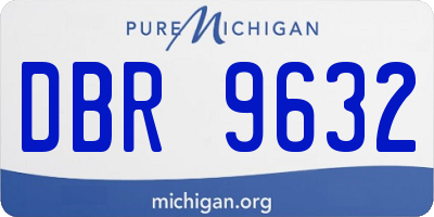 MI license plate DBR9632