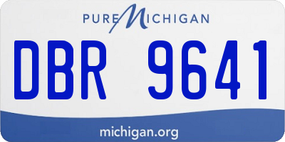 MI license plate DBR9641