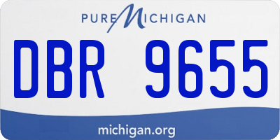 MI license plate DBR9655