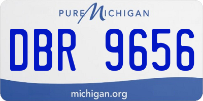 MI license plate DBR9656
