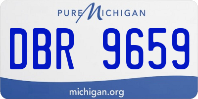 MI license plate DBR9659