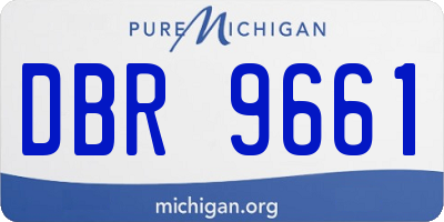 MI license plate DBR9661