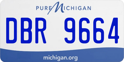 MI license plate DBR9664