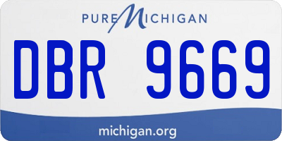 MI license plate DBR9669