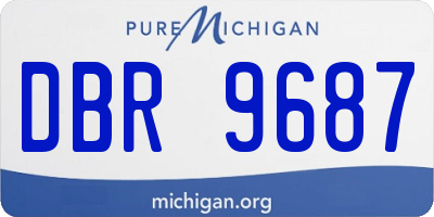 MI license plate DBR9687