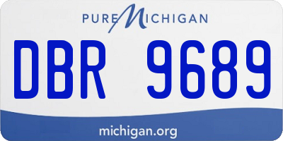 MI license plate DBR9689
