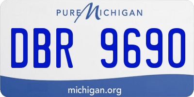 MI license plate DBR9690