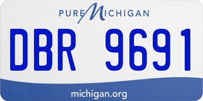 MI license plate DBR9691
