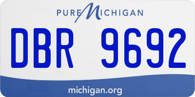 MI license plate DBR9692