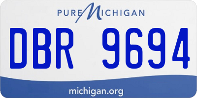 MI license plate DBR9694