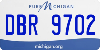 MI license plate DBR9702