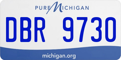 MI license plate DBR9730