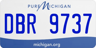 MI license plate DBR9737