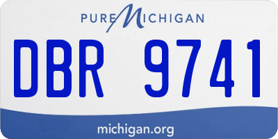 MI license plate DBR9741