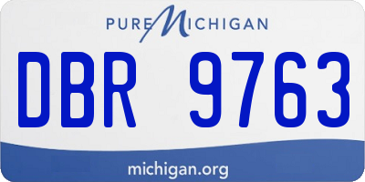 MI license plate DBR9763
