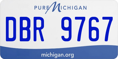 MI license plate DBR9767