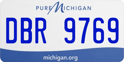 MI license plate DBR9769