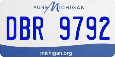 MI license plate DBR9792