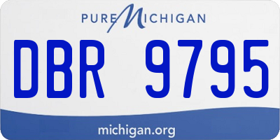 MI license plate DBR9795