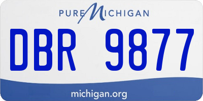 MI license plate DBR9877