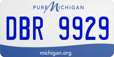 MI license plate DBR9929