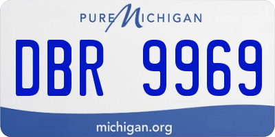 MI license plate DBR9969