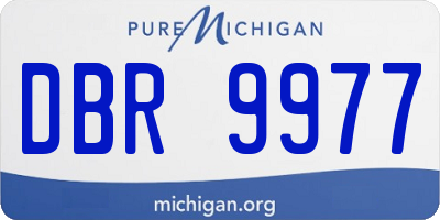 MI license plate DBR9977