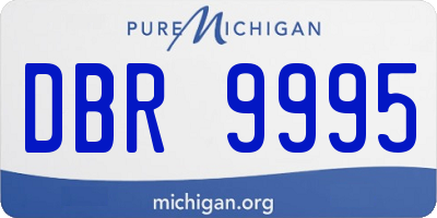 MI license plate DBR9995