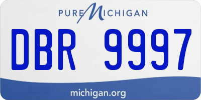 MI license plate DBR9997