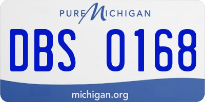 MI license plate DBS0168