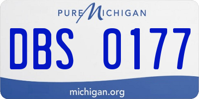 MI license plate DBS0177