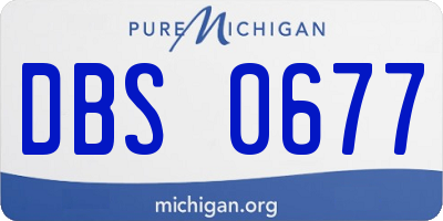 MI license plate DBS0677
