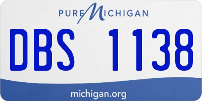 MI license plate DBS1138