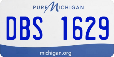 MI license plate DBS1629