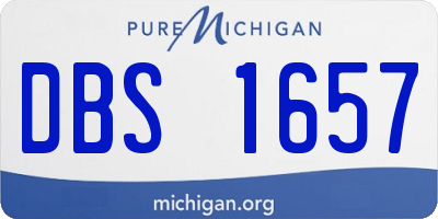 MI license plate DBS1657