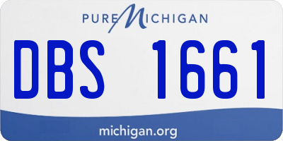 MI license plate DBS1661