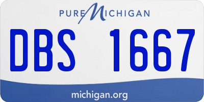 MI license plate DBS1667