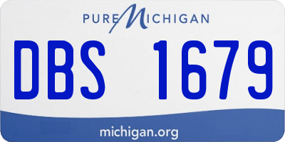 MI license plate DBS1679
