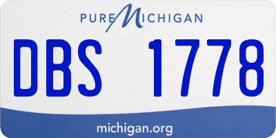 MI license plate DBS1778