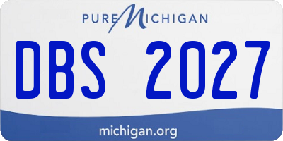 MI license plate DBS2027