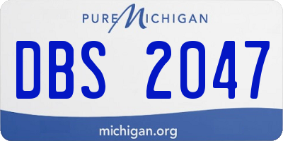 MI license plate DBS2047