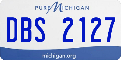 MI license plate DBS2127