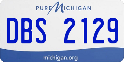 MI license plate DBS2129