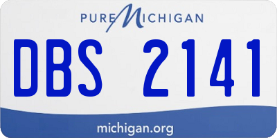 MI license plate DBS2141