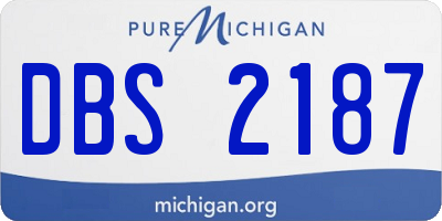 MI license plate DBS2187